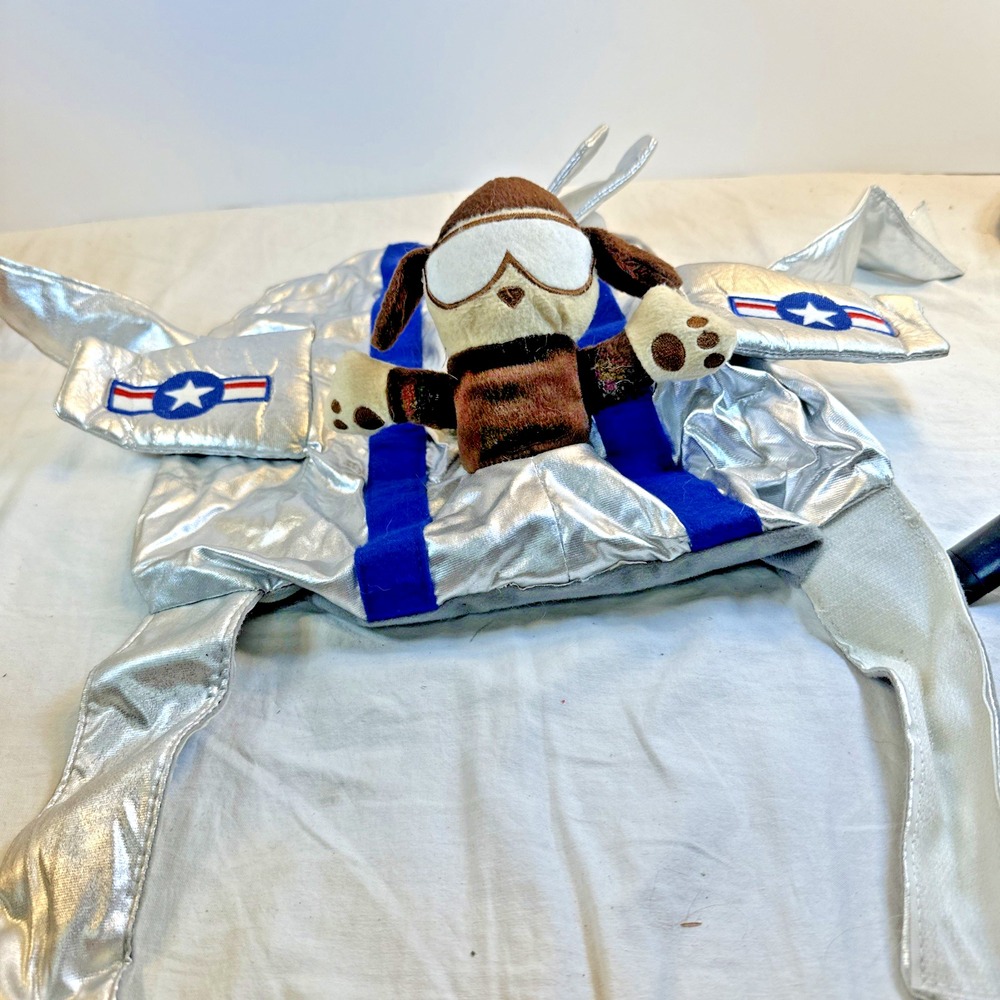 Dog Halloween Costume Dog Riding Airplane Rider Style Med/Large